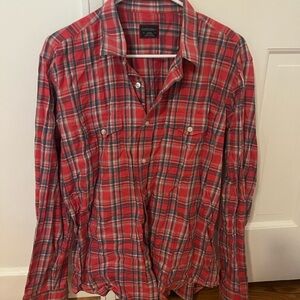 UNTUCKit Red Plaid Dress Shirt